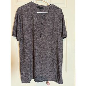 John Varvatos Men's Knit Top‎ Pink/ Black Size XL